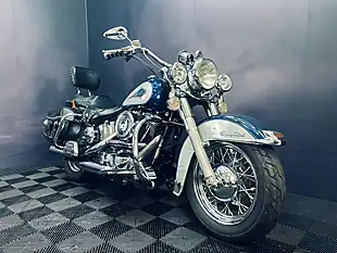 Used 1998 Harley-Davidson Heritage Classic Flstc Blue/Grey - Interior and Exterior details 4