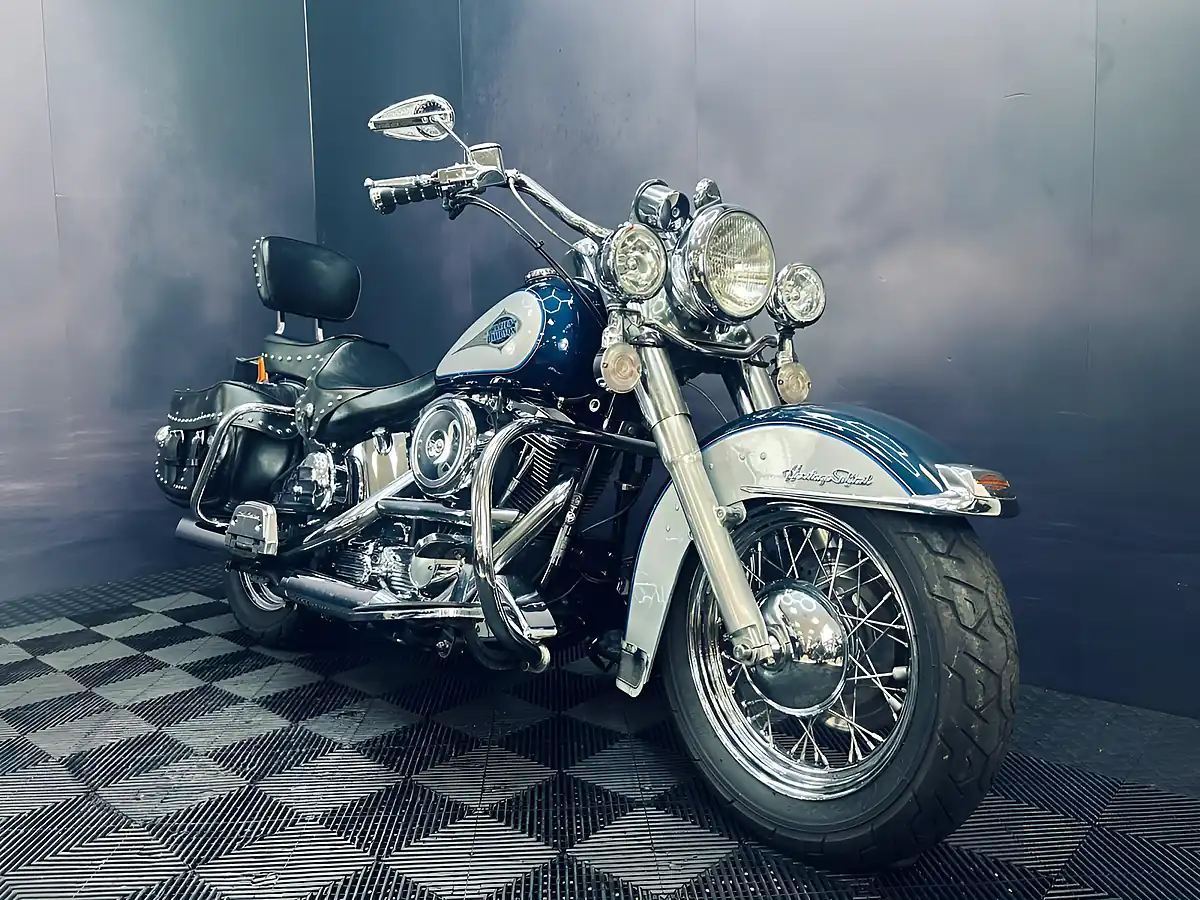 Used 1998 Harley-Davidson Heritage Classic Flstc Blue/Grey - Interior and Exterior details 4