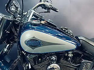 Used 1998 Harley-Davidson Heritage Classic Flstc Blue/Grey - Interior and Exterior details 6