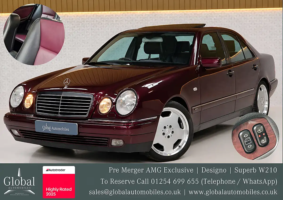 Used 1998 Mercedes-Benz E-Class Avantgarde Designo Purple - Front View