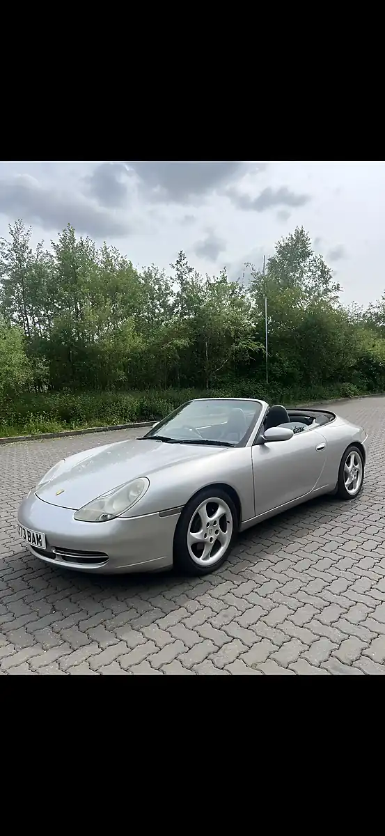 Used 2000 Porsche 911 (996) Convertible Silver - Front View