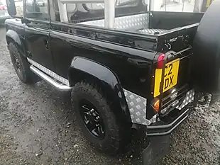 Used 2001 Land Rover Defender 90 Pick Up Black - Interior and Exterior details 12