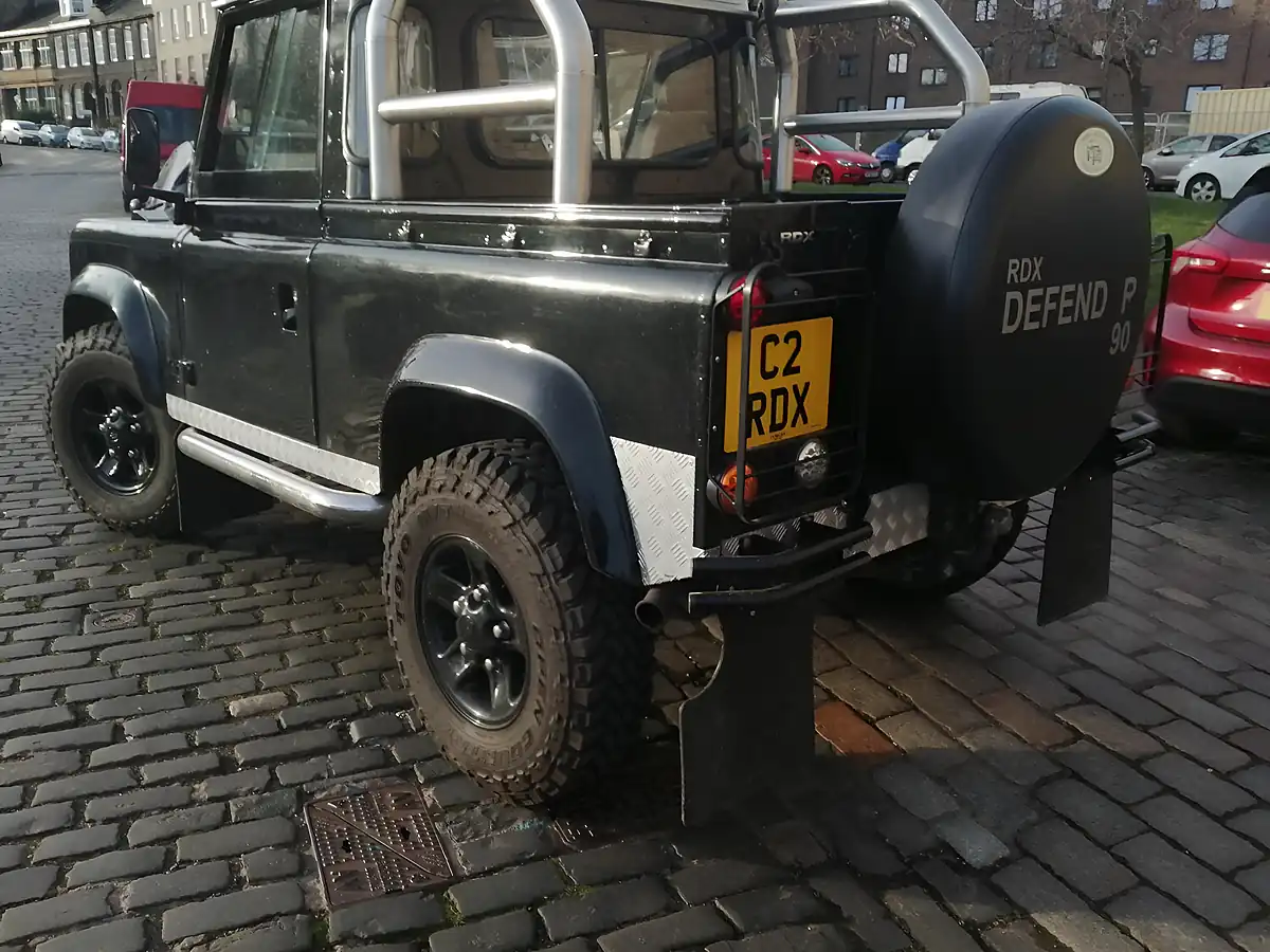 Used 2001 Land Rover Defender 90 Pick Up Black - Interior and Exterior details 16