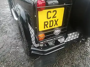 Used 2001 Land Rover Defender 90 Pick Up Black - Interior and Exterior details 8
