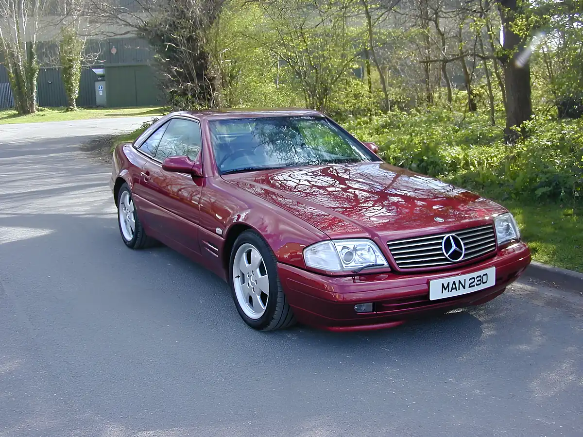 Used 2001 Mercedes-Benz Sl R129 Sports Convertible Red - Front View