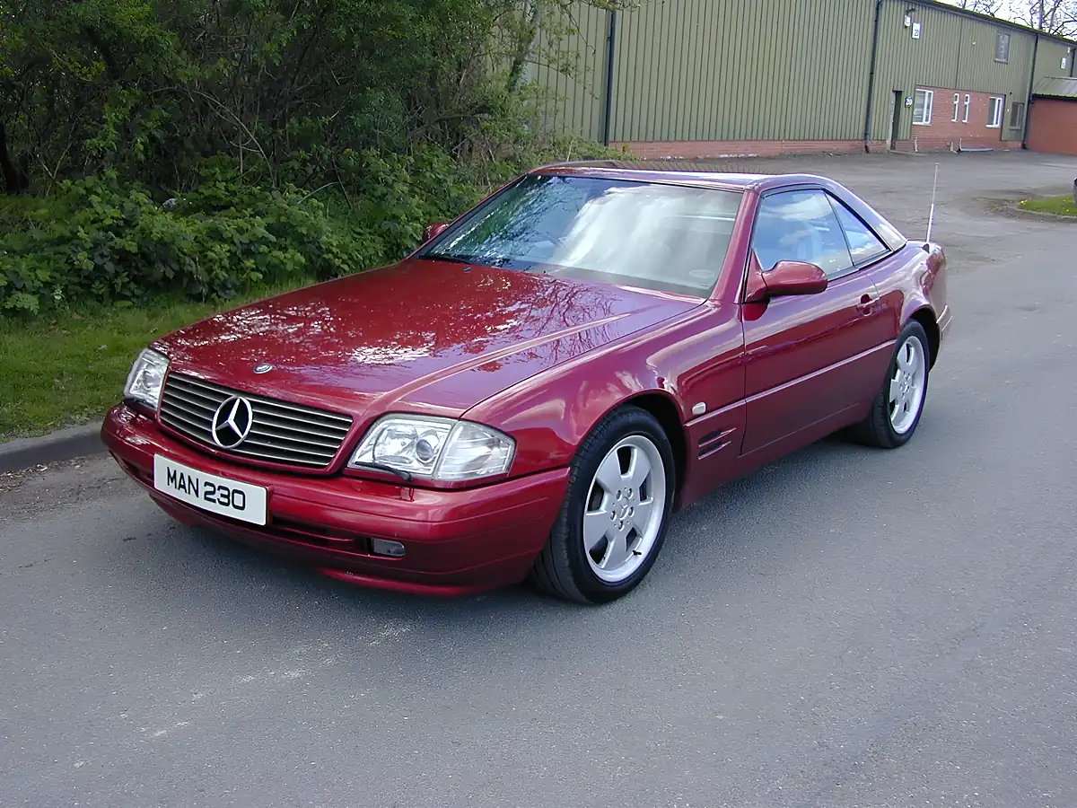 Used 2001 Mercedes-Benz Sl R129 Sports Convertible Red - Interior and Exterior details 8