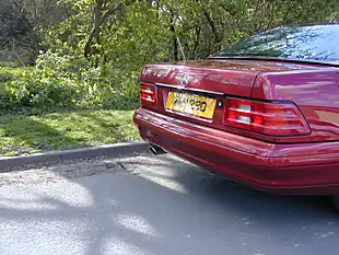 Used 2001 Mercedes-Benz Sl R129 Sports Convertible Red - Interior and Exterior details 9