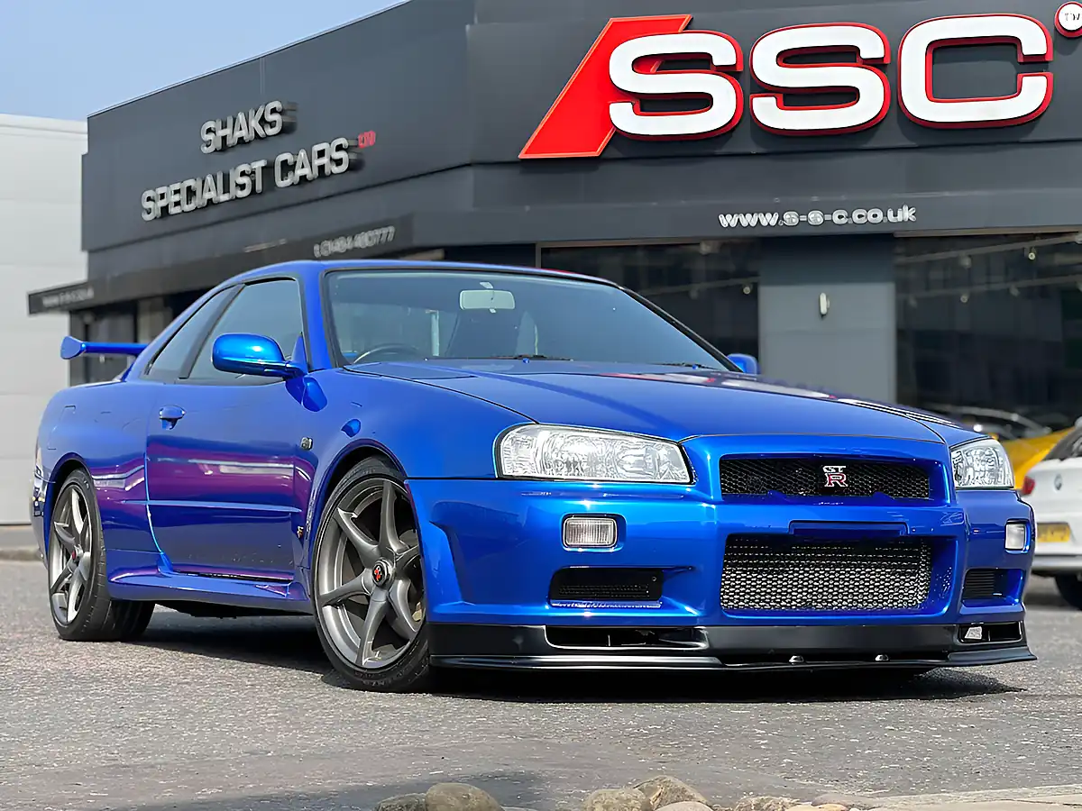 Used 2001 Nissan Skyline GT-R Blue - Front View