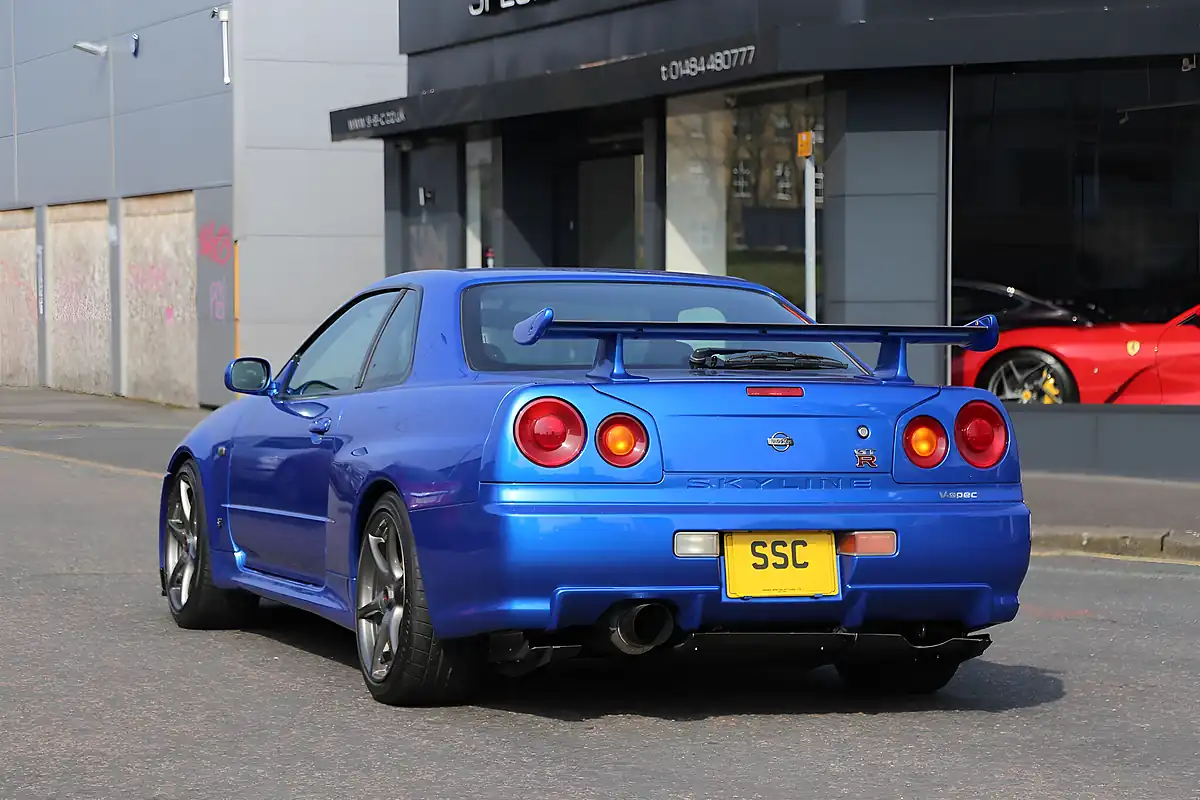 Used 2001 Nissan Skyline GT-R Blue - Interior and Exterior details 10