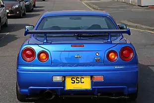 Used 2001 Nissan Skyline GT-R Blue - Interior and Exterior details 11