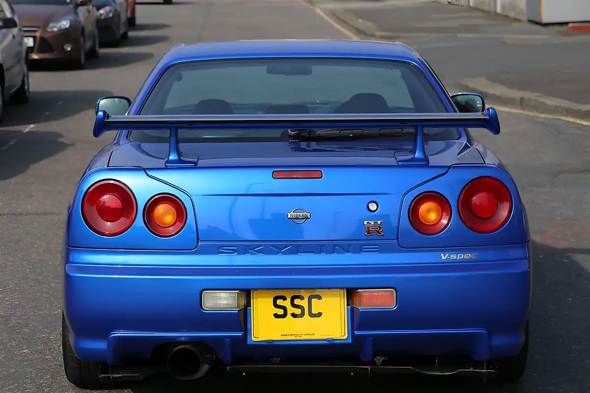 Used 2001 Nissan Skyline GT-R Blue - Interior and Exterior details 11