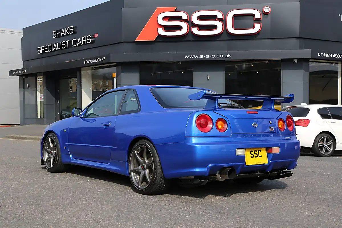 Used 2001 Nissan Skyline GT-R Blue - Interior and Exterior details 2
