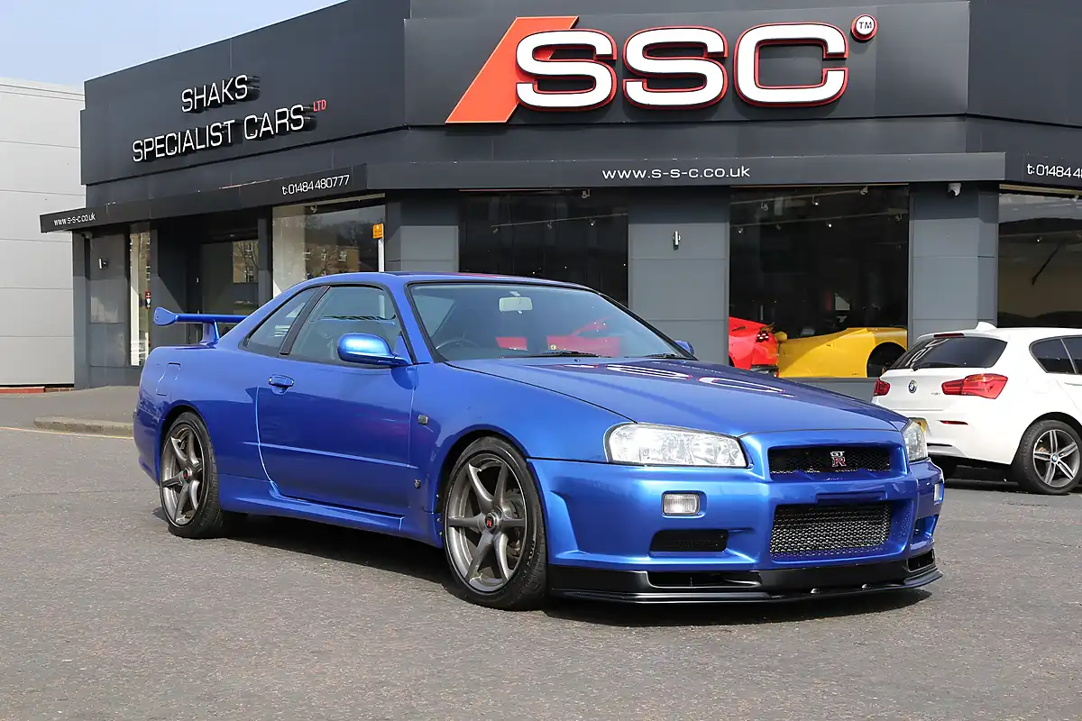 Used 2001 Nissan Skyline GT-R Blue - Interior and Exterior details 4