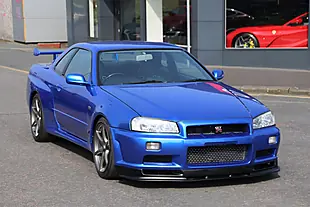 Used 2001 Nissan Skyline GT-R Blue - Interior and Exterior details 6