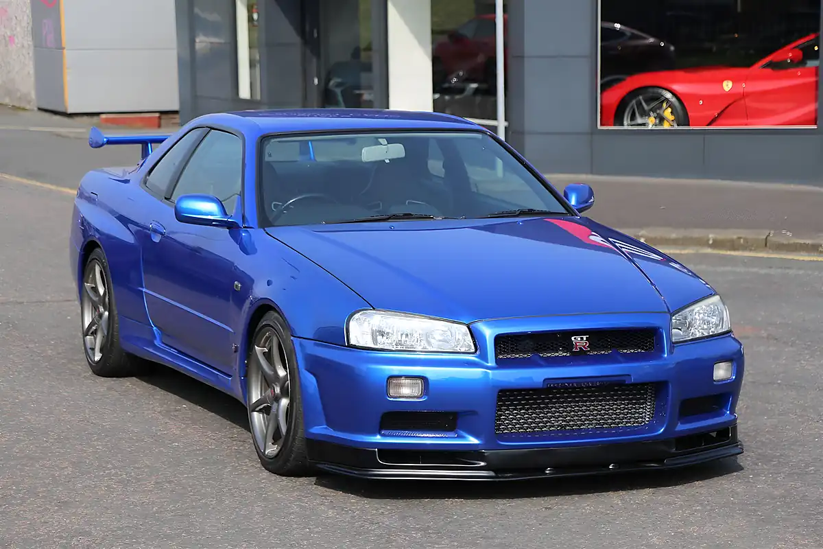 Used 2001 Nissan Skyline GT-R Blue - Interior and Exterior details 6