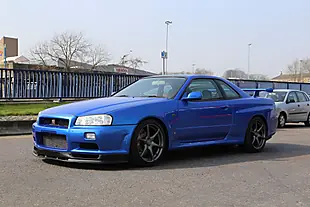 Used 2001 Nissan Skyline GT-R Blue - Interior and Exterior details 9
