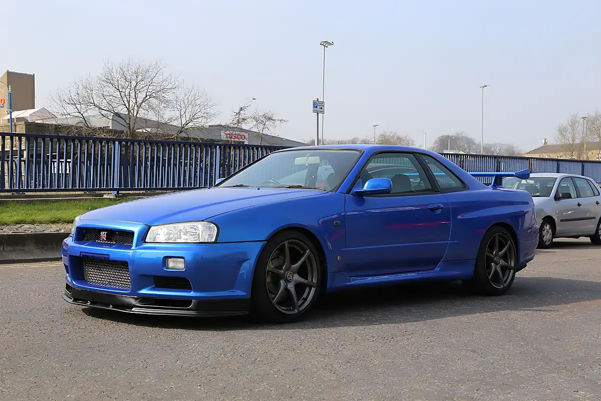 Used 2001 Nissan Skyline GT-R Blue - Interior and Exterior details 9