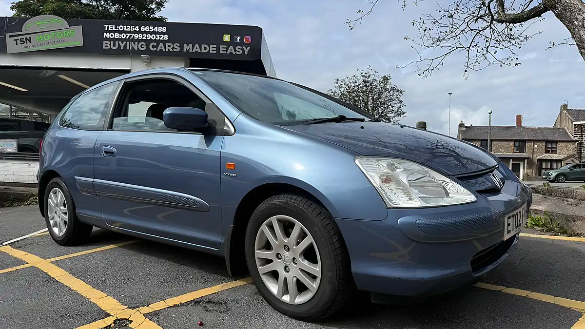 Used 2002 Honda Civic Se Sport Blue - Interior and Exterior details 5