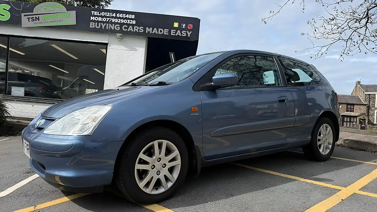 Used 2002 Honda Civic Se Sport Blue - Interior and Exterior details 7