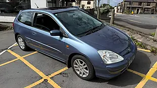 Used 2002 Honda Civic Se Sport Blue - Interior and Exterior details 8