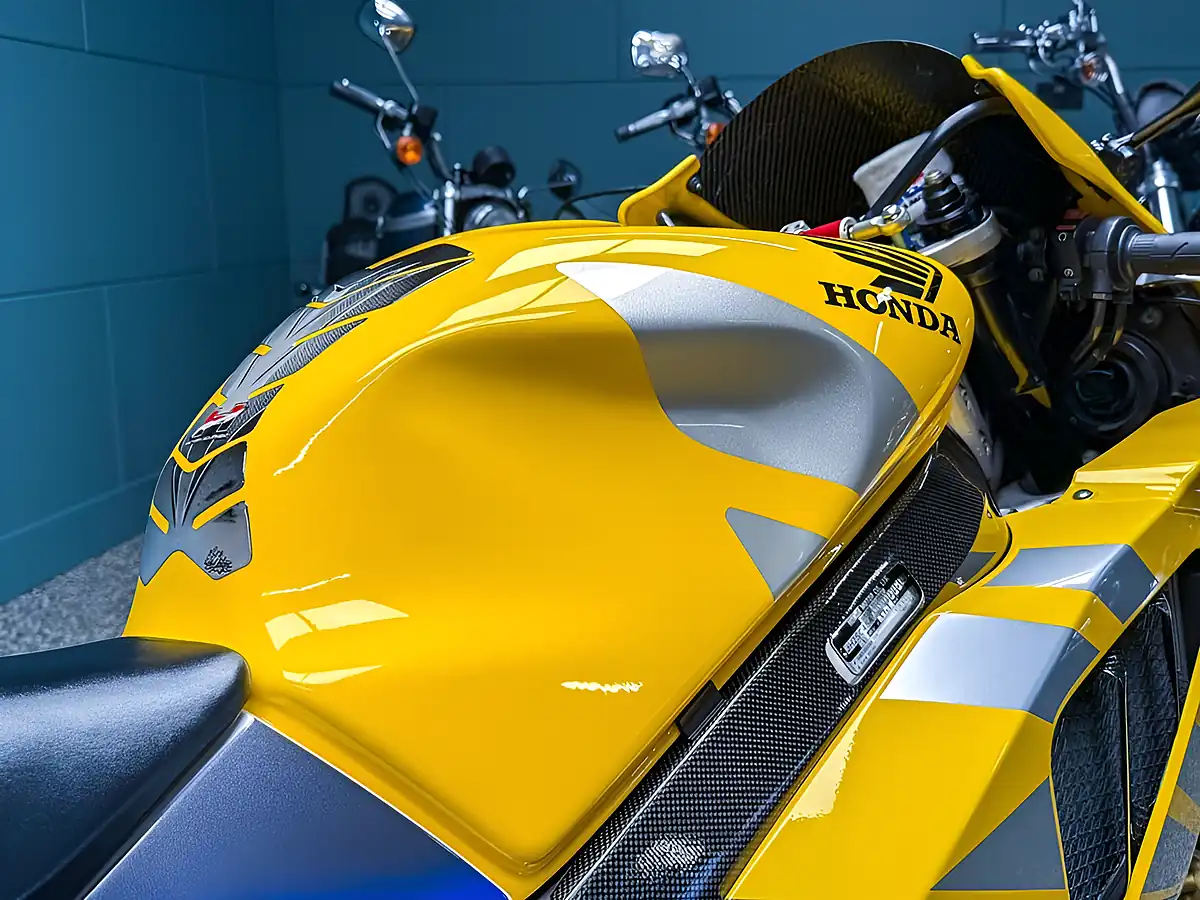 Used 2002 Honda VTR1000 SP1 Rossi Playstation Edition Yellow - Interior and Exterior details 12