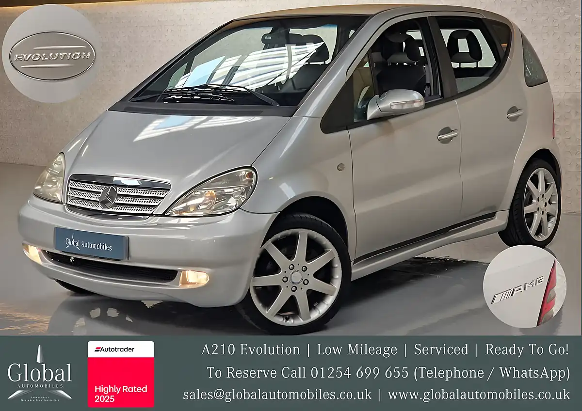 Used 2002 Mercedes-Benz a-Class Evolution Polar Silver - Front View