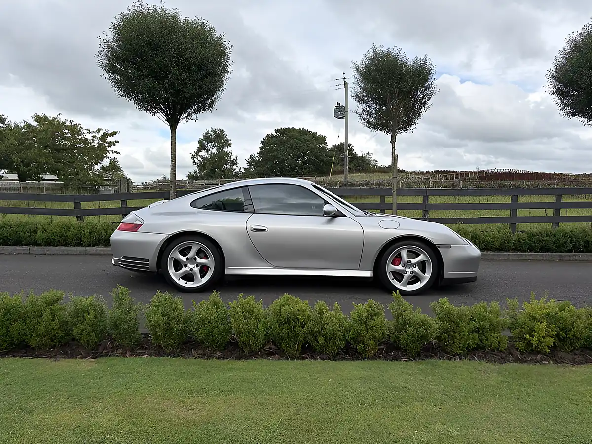Used 2002 Porsche 911 Carrera 4 S Arctic Silver - Front View