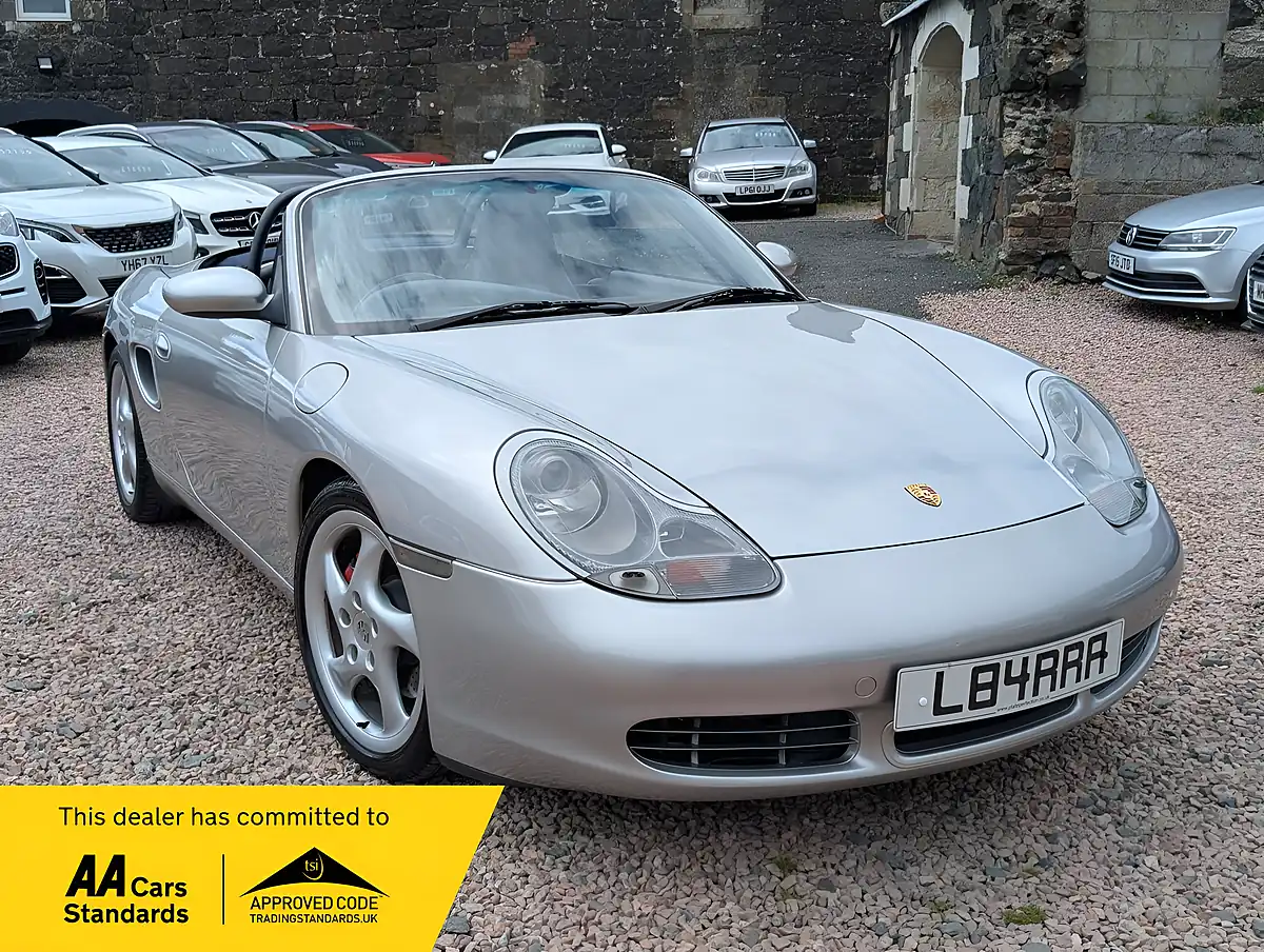Used 2002 Porsche Boxster S Arctic Silver Metallic - Front View