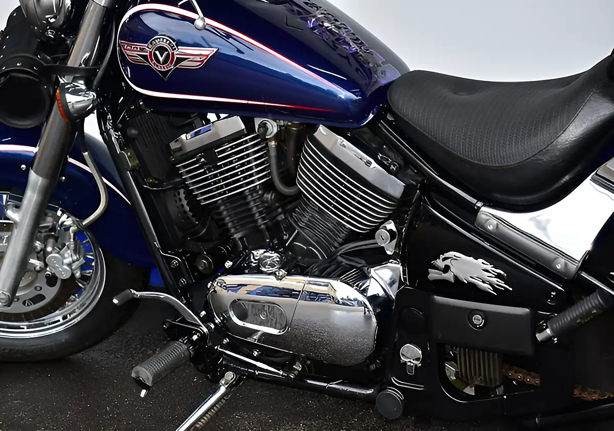 Used 2003 Kawasaki Vn 800 Classic Blue - Interior and Exterior details 11