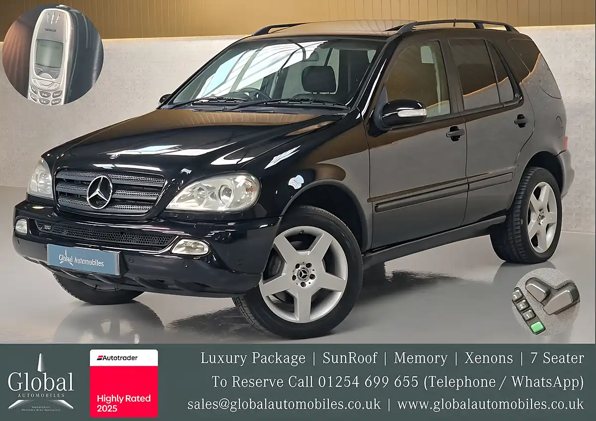 Used 2003 Mercedes-Benz M-Class Luxury Obsidian Black - Front View
