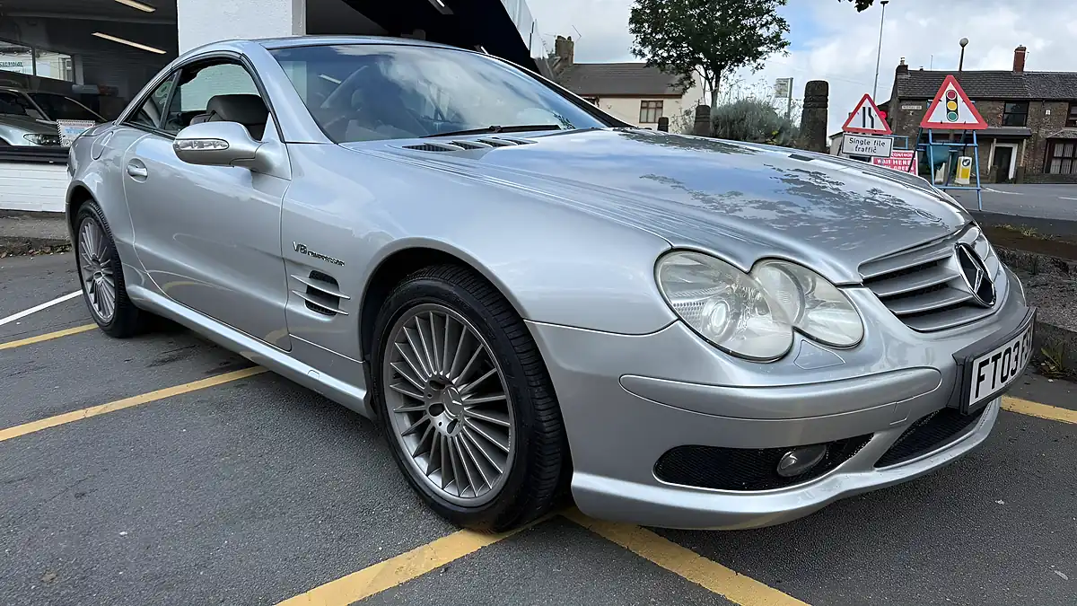 Used 2003 Mercedes-Benz Sl SL55 AMG Silver - Interior and Exterior details 14