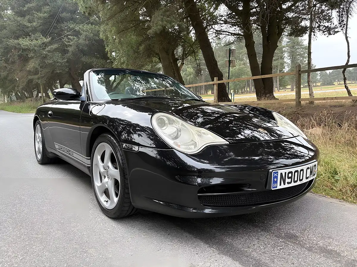 Used 2003 Porsche 911 Carrera 2 Cabriolet Black - Front View