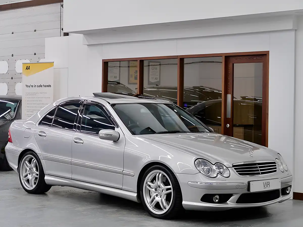 Used 2004 Mercedes-Benz C Class C55 AMG Silver - Front View