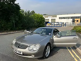 Used 2004 Mercedes-Benz Sl Class Convertible Cubanite Silver Metallic - Interior and Exterior details 13