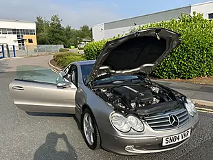 Used 2004 Mercedes-Benz Sl Class Convertible Cubanite Silver Metallic - Interior and Exterior details 15