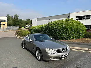 Used 2004 Mercedes-Benz Sl Class Convertible Cubanite Silver Metallic - Interior and Exterior details 16