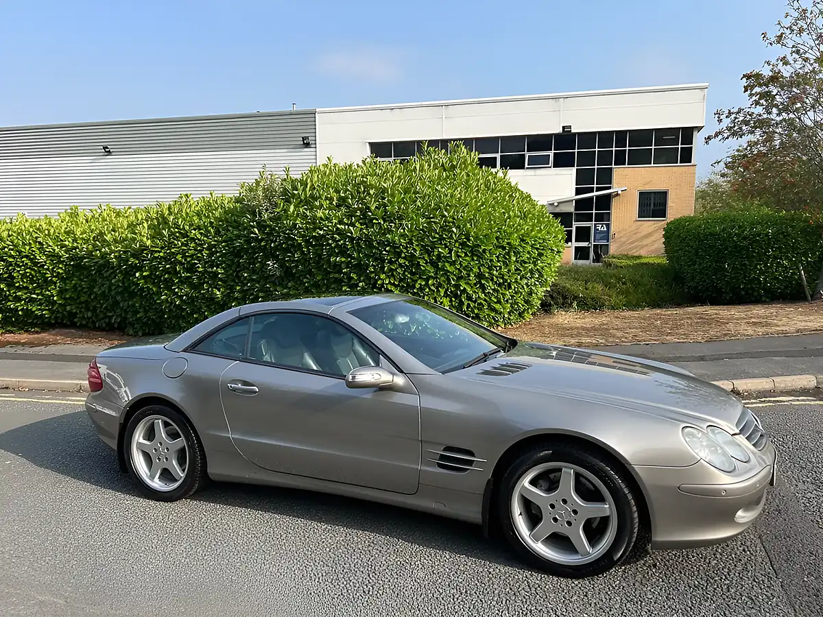 Used 2004 Mercedes-Benz Sl Class Convertible Cubanite Silver Metallic - Interior and Exterior details 2