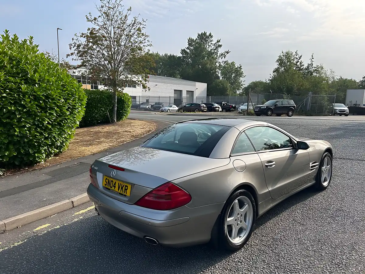 Used 2004 Mercedes-Benz Sl Class Convertible Cubanite Silver Metallic - Interior and Exterior details 4