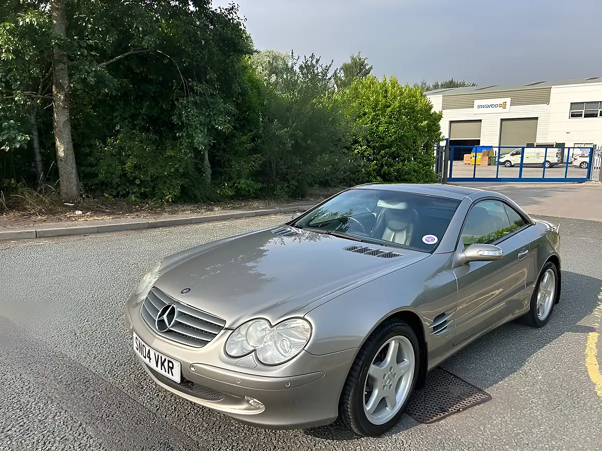 Used 2004 Mercedes-Benz Sl Class Convertible Cubanite Silver Metallic - Interior and Exterior details 8