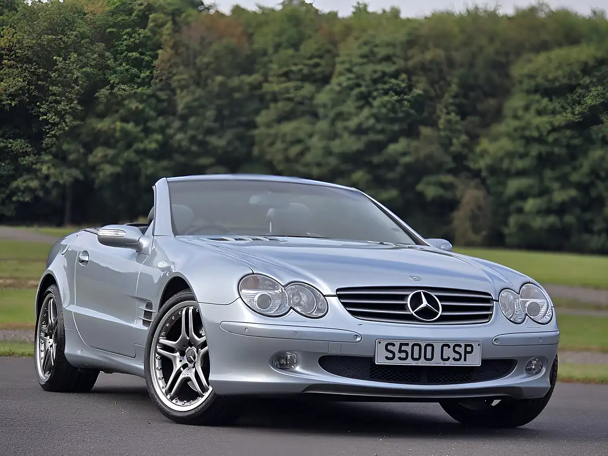 Used 2004 Mercedes-Benz Sl R230 Silver - Front View