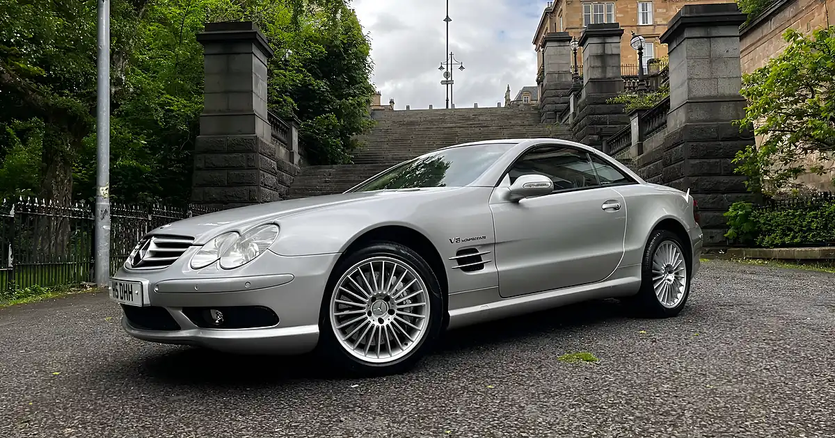 Used 2004 Mercedes-Benz Sl Series SL55 AMG Silver - Front View