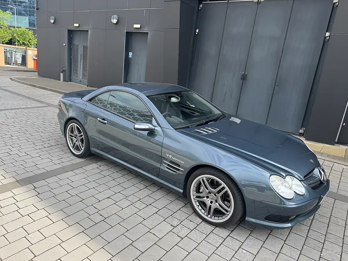 Used 2004 Mercedes-Benz Sl SL55 Kompressor AMG Blue - Front View