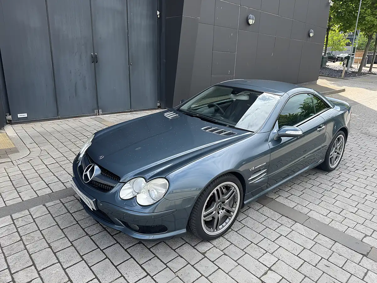 Used 2004 Mercedes-Benz Sl SL55 Kompressor AMG Blue - Interior and Exterior details 4