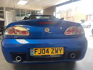 Used 2004 MG Tf Convertible Blue - Interior and Exterior details 4