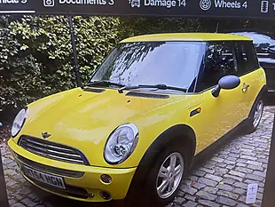 Used 2004 MINI Hatch One Yellow - Interior and Exterior details 2