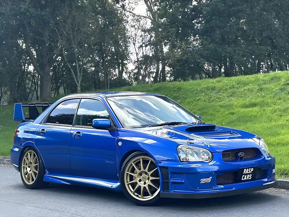 Used 2004 Subaru Impreza Wrx Sti Widetrack Wrc Blue - Front View