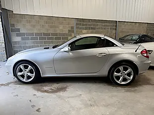 Used 2005 Mercedes-Benz Slk Convertible Silver - Interior and Exterior details 4