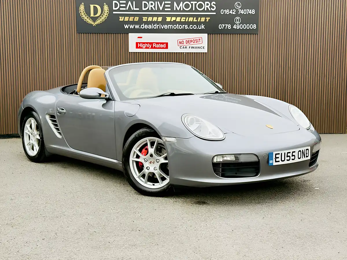 Used 2005 Porsche Boxster 987 Convertible Grey - Front View