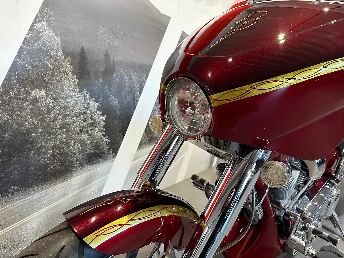 Used 2006 Big Dog Bulldog Custom Red - Interior and Exterior details 8