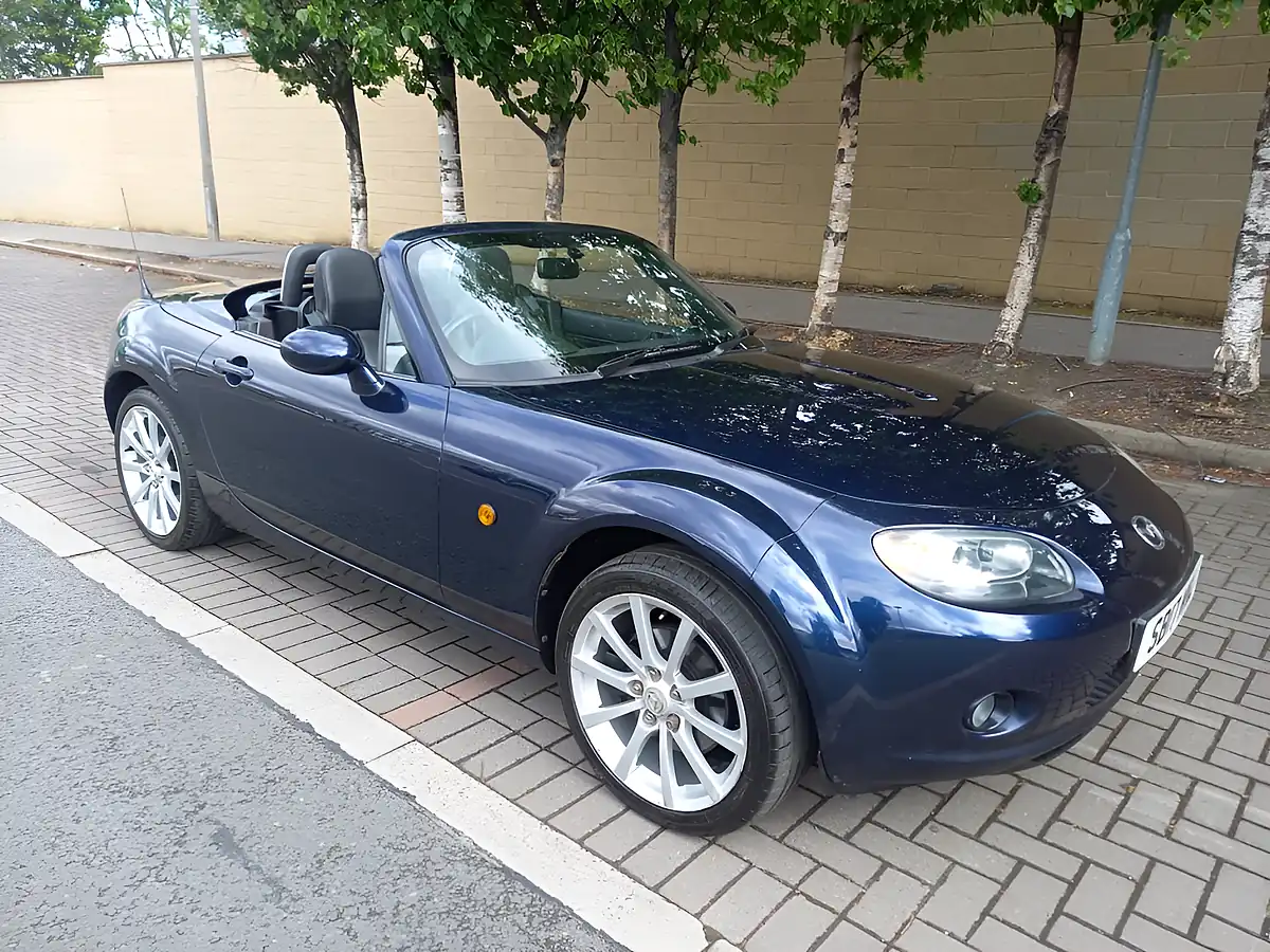 Used 2006 Mazda MX5 Sport Blue Metallic - Front View
